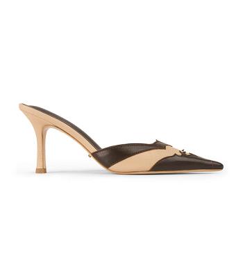 Court Shoes Tony Bianco Shuga Beech/Chocolate 8cm Chocolate | ZECNQ71130