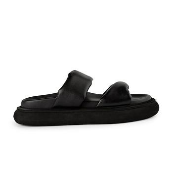 Flat Sandals Tony Bianco June Black Nappa 3cm Negras | EECHC49655