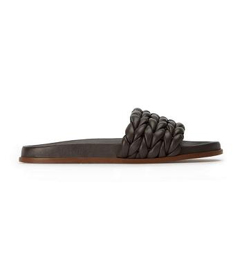 Flat Sandals Tony Bianco Layton Chocolate Nappa Chocolate | TECPQ51921