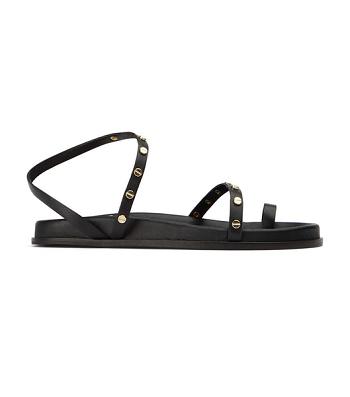 Flat Sandals Tony Bianco Lyvia Black Negras | TECPQ67229