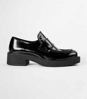 Loafers Tony Bianco Corvette Black Hi Shine 4.5cm Negras | ECJBT27749