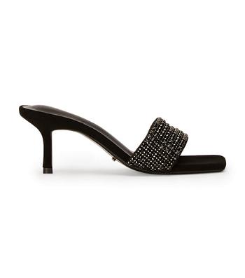 Tacones Brillantes Tony Bianco Amos Black Crystal/Black Suede 6.5cm Negras | TECWZ95729