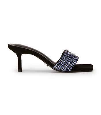 Tacones Brillantes Tony Bianco Amos Blue Crystal/Black Suede 6.5cm Azules Negras | DECKV31569