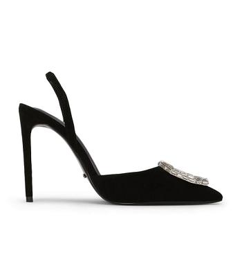 Tacones Brillantes Tony Bianco Arma Black Suede 10.5cm Negras | AECWC47816