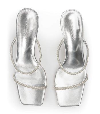 Tacones De Novia Tony Bianco Chase Silver Nappa Metallic 8.5cm Plateadas Metal | ECDFL28211