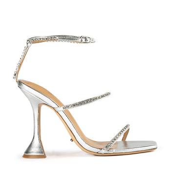 Tacones De Novia Tony Bianco Shy Silver Nappa Metallic 10.5cm Plateadas Metal | PECER30236