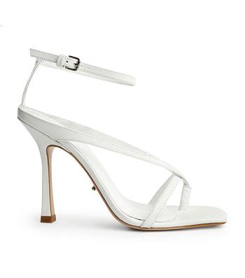 Tacones con tiras Tony Bianco Faythe White Kid 10.5cm Blancas | ECNEJ71928