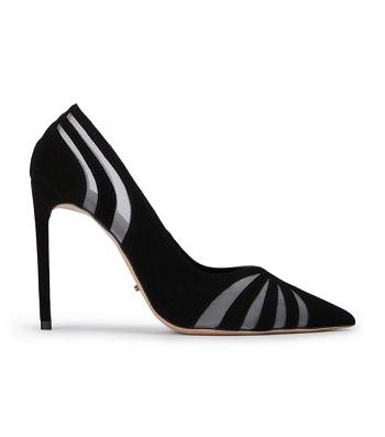 Tacones de aguja Tony Bianco Arrow Black Suede 10.5cm Negras | LECSX78059