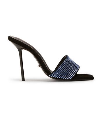 Tacones de aguja Tony Bianco Naomi Blue Crystal/Black Suede 10.5cm Azules Negras | ECXBR69590