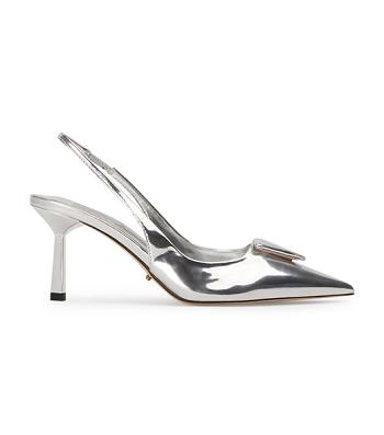 Tacones de evento Tony Bianco Bertie Silver Shine 7.5cm Plateadas | ECZDE68211