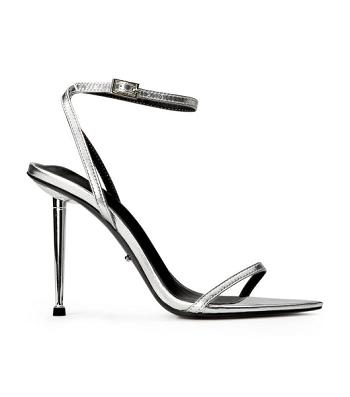 Tacones de evento Tony Bianco Myra Silver Nappa Metallic 10.5cm Plateadas Metal | ECJVR45817