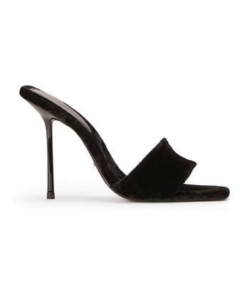 Tacones de evento Tony Bianco Natalie Black Crush 10.5cm Negras | LECSX93574