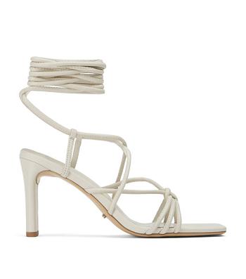 Zapatos Tacon Bloque Tony Bianco Cyndi Dove Nappa 8.5cm Blancas | ECJKU66064